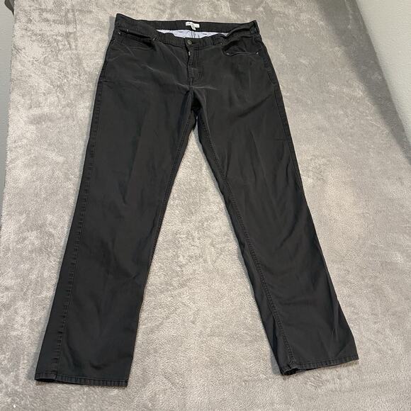 Peter Millar Twill 5 Pocket Soft Touch Pants Mens 40 Gray Straight leg Casual - Picture 1 of 11